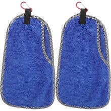 2 blaue Angelhandtücher mit Karabinerhaken, rutschfeste Köderhandtücher für Outdoor-Angeln und den Einsatz auf dem Wasser