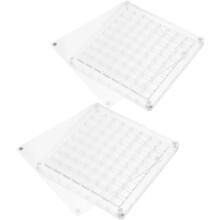 2er-Pack Acryl-Muschel-Displaybox mit mehreren Fächern
