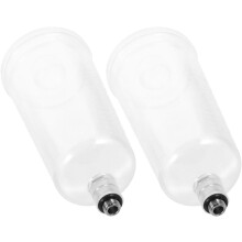 Lot de 2 godets à peinture pour aérographe, pots de rechange pour aérographe, flacons de peinture en plastique à alimentation par gravité.