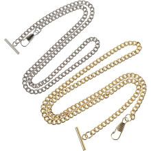 2pcs Vintage Design Chain Pocket Watch Chain Metal Cow-boy for Jeans Clothes Watch Accessories