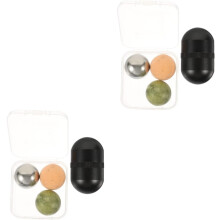 2sets massagem facial rolo bola de jade olho massageando ferramenta de beleza