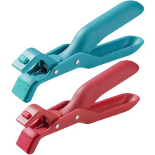 2 Stück Anti-Verbrühungs-Clips für Schüsseln und Teller, kleine Küchenhelfer aus Silikon und Nylon, rutschfest