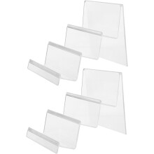 2er-Set Acryl-Displayständer, transparenter Schreibtisch-Organizer für Geldbörsen und Handtaschen, multifunktionaler Aufbewahrungsständer