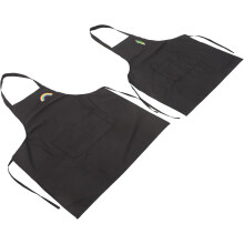 2 Kochschürzen mit feinem Muster, ölbeständiges PVC-Material, leicht zu reinigen und farbecht
