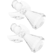 2pcs Crystal Angel Ornaments Estátua do Anjo para Decoração Doméstica Figura Adorável para Decoração da Árvore de Natal