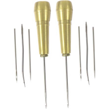 Kupfernähahlen-Set mit Häkelnadeln für DIY-Lederarbeiten und Schuhreparaturen