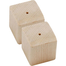 Lot de 2 supports à fleurs en bois pour la décoration de gâteaux, réutilisables et pratiques.
