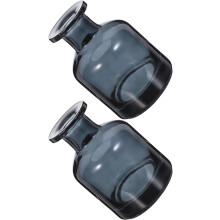 2pcs Aroma difusor garrafa vidro cilindrico reed bastão recipiente vazio jarro decorativo