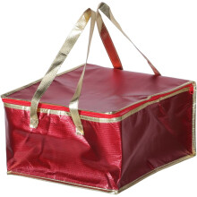 2 Stück tragbare Isoliertaschen für Lebensmittel, faltbare Thermotaschen mit Reißverschluss, stehen aufrecht für Einkäufe und Take-away