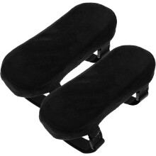 2 Stück schwarze Armlehnenpolster aus Memory-Schaum für Bürostühle, bequeme Ellbogenstützkissen