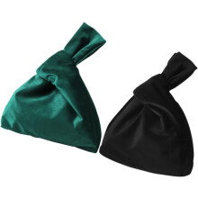 2er-Set Samt-Handgelenktaschen, Damen-Tragetaschen, gewebte Tragetaschen, kleine Handtaschen für Damen, Abendtaschen für Mädchen