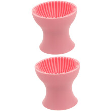 2er-Pack Make-up-Pinsel-Reinigungspads aus Silikon, ideal für unterwegs