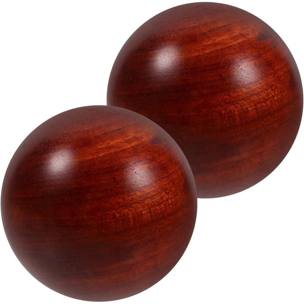 Hkhbjs Wooden Hand Exercise Balls 2Pcs 5Cm Fitness Massage Balls