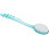 2pcs Long Handle Bath Brush Set com cerdas macias para esfoliar e chuveiro, azul verde 1