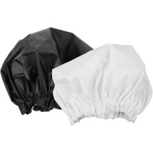 Jednovrstvové elastické sprchové čiapky Bonnet, 2 kusy, nadrozmerné vodotesné čiapky EVA do kúpeľa