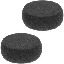 Lot de 2 éponges rondes noires pour la peinture, idéales pour les cours de dessin et d'art.