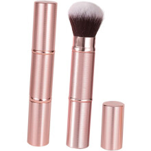 2 Stück einziehbare Foundation-Make-up-Pinsel, doppelseitig, tragbar, für Puder und Rouge
