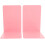 2Pcs Pink Plastic Bookends Decorative Book Organizer Multifunctional Book Holders 1