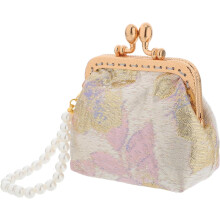 Portefeuille Ă main en perles, pochette en brocart chinois, petit porte-monnaie vintage, joli porte-monnaie