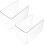 2pcs Acrylic Bookends Book Holder for Shelves Multi-Function File Organizer Magazine Files Desktop 1