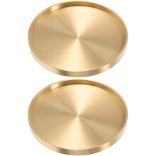 2er-Set goldene, isolierende Untersetzer aus Messing für Teetassen, ideal für den Haushalt