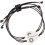 2 peças de aço inoxidável lua e estrela gravado casais pulseiras tecidas conjunto 1