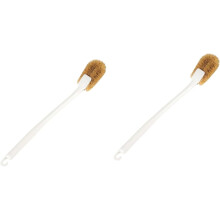 2er-Pack flexible Bürsten aus Palmfasern für die Badreinigung mit Aufhängevorrichtung