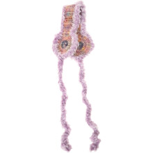 Cache-oreilles d'hiver en maille avec doublure en fourrure, réglables, pour adultes, design dégradé élégant