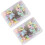 Spilli dritti colorati a forma di farfalla, 200 pezzi, per cucito, quilting e corsage. 1