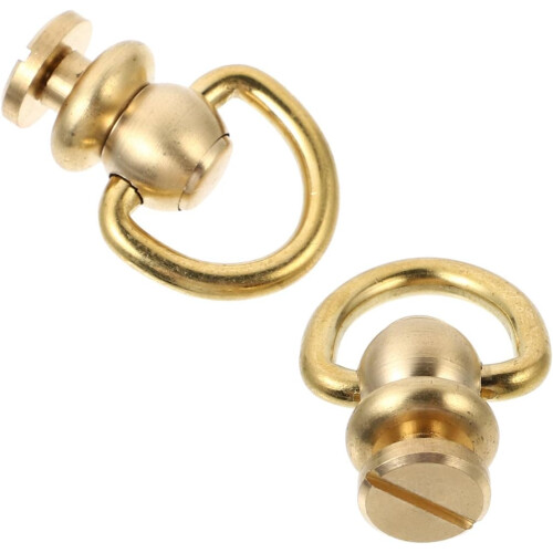 2pcs Rotating Brass Bag Buckles and Suitcase Clasps Replacement Accessories