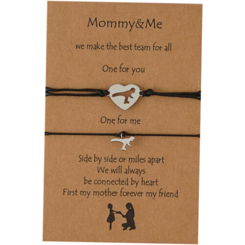Mutter-Armband-Set, Knotenarmband, Muttertagsgeschenk für Jungen und Mädchen
