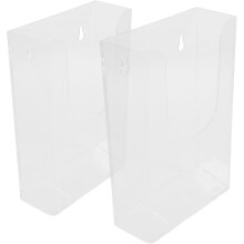 2 Stück Acryl-Wandhalterung für Broschüren und Prospekte