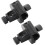 2pcs Fivelas ajustáveis Clips do braço do microfone Material de ferro ABS leve Instalação fácil Adequado 1