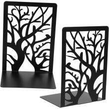 2pcs metal livro termina criativo elegante padrão design ferro leitura livro suportes