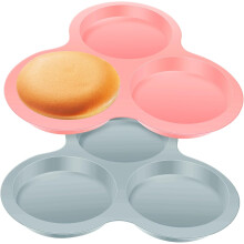 Lot de 2 moules à gâteaux en silicone, moules à muffins, accessoires pour friteuse à air, moules à biscuits pour la pâtisserie à domicile