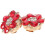 2 pezzi Copribottoni creativi Gemelli con strass Cappelli decorativi per camicia 1