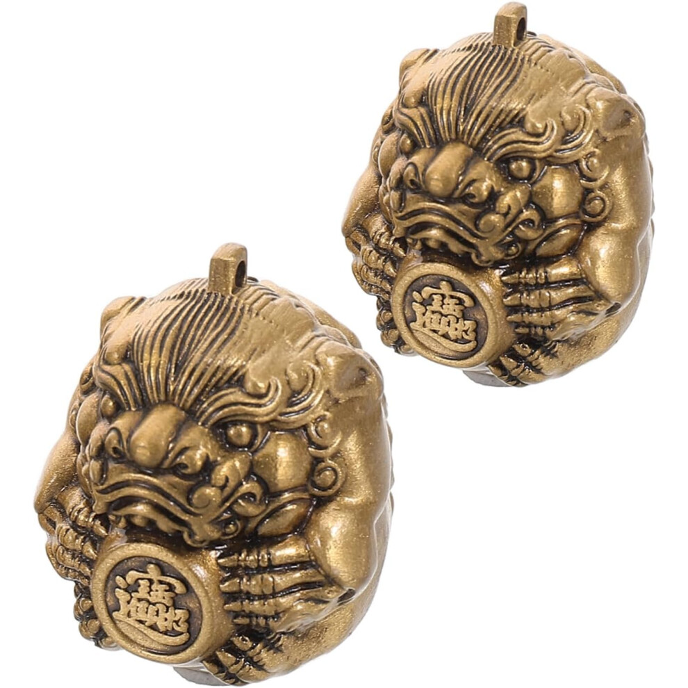 Hkhbjs Brass Artwork Hand Exercise Balls Baoding Balls For Hands Muscle Training Senior Exercise Strength Portable Massage Tool
