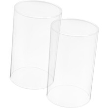 2 Stück dekorative Glaskerzenabdeckungen, kreative Glasdekoration, einfach zu handhaben