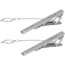 2 stuks metalen dasspeldjes voor heren, decoratief, geschikt voor formele gelegenheden en feestjes.