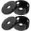 2pcs Outdoor Waterproof Camera Junction Box 10mm Diameter Black Dome Cable Storage Box 1