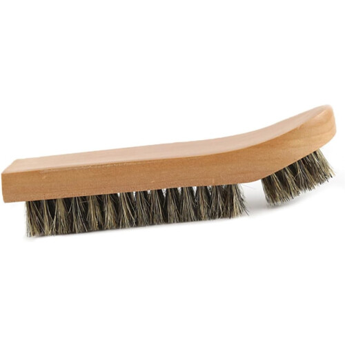 2er-Pack Schuhbürsten mit Holzgriff und bogenförmigen Borsten