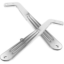 2 Stück galvanisierte Eisenarmlehnen als Ersatzteile für Friseurstühle