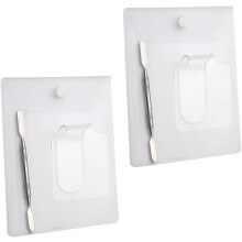 Paletas para mezclar maquillaje, ligeras, de diseño ergonómico, de acrílico, 2 unidades.