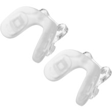 2 Silikonpads für Brillen, geeignet für Jungen und Mädchen, mit Doppelschrauben-Brückendesign, rutschfest, Ersatz für Brillenbügel