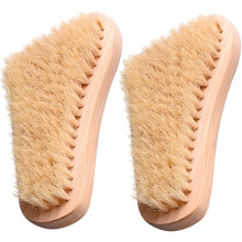 Schuhbürsten mit weichen Rosshaarborsten für müheloses Schuhputzen und Pflegen. Kompaktes und ergonomisches Design.