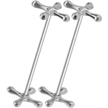Lot de 2 repose-baguettes et repose-cuillères de table en alliage de zinc, design élégant et créatif, pour une vaisselle toujours propre.