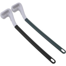 2er-Set Toilettenreinigungszubehör, Reinigungsbürste mit langem Griff aus TPR/PP, Aufhängevorrichtung