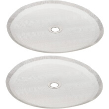 Lot de 2 filtres en acier inoxydable pour cafetière à piston, filtres de rechange pour théières.