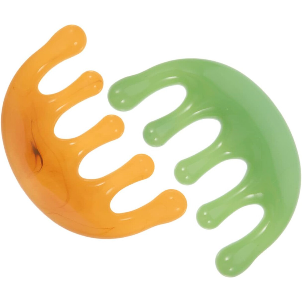 Hkhbjs Unisex 2Pcs Massage Comb Wide Tooth For Scalp Resin Material Scalp Massage Hair Comb