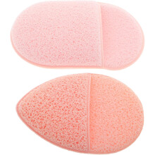 2 stuks exfoliërende gezichtsscrubberhandschoenen voor diepe reiniging en make-upverwijdering, ergonomisch ontwerp, draagbaar